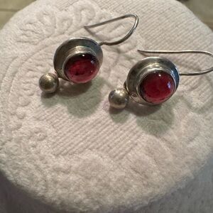 Silpada Silver and Berry Earrings